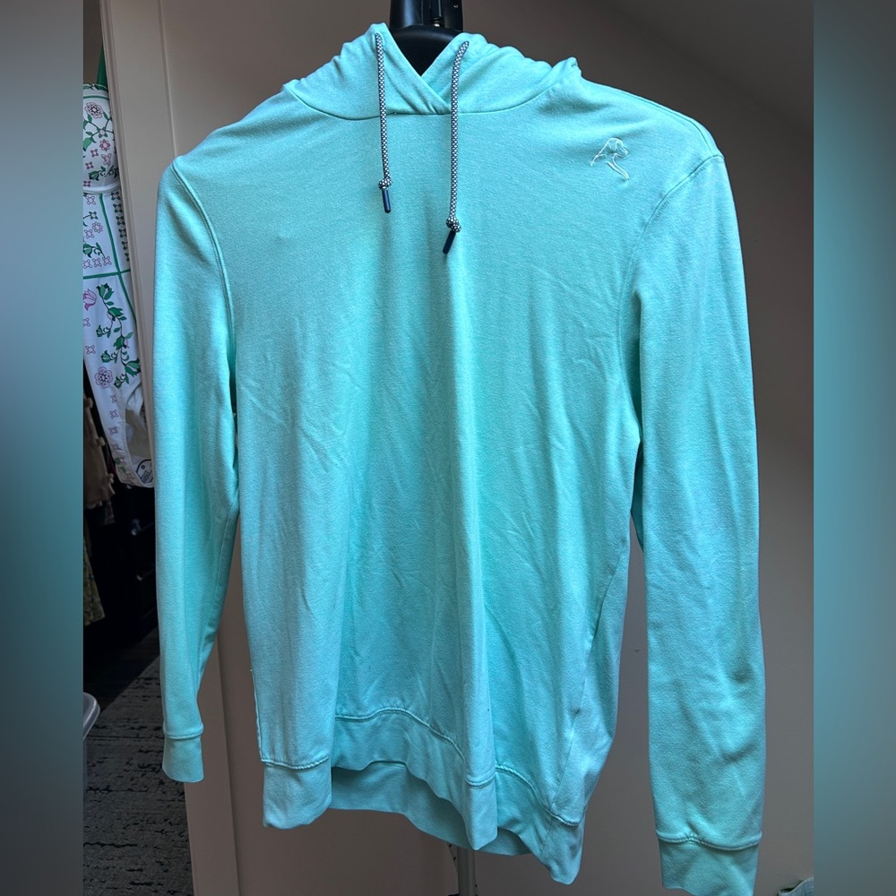 Rhoback Teal Blue Men's S Hesi Performance Hoodie - Picture 11 of 11